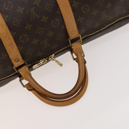 Louis Vuitton Keepall 60, Brown, Canvas, travel
