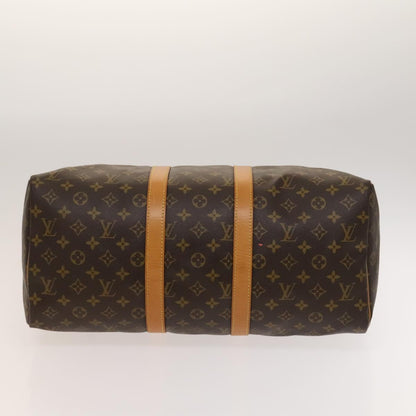 Louis Vuitton Keepall 45, Brown, Canvas, travel