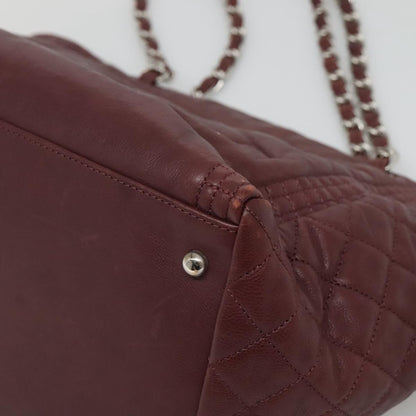 Chanel Grand Shopping, Burgundy, Leather, tote