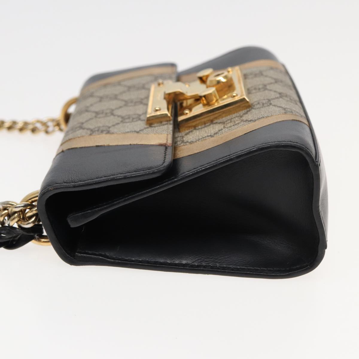 Gucci Padlock, Beige, Leather, shoulder