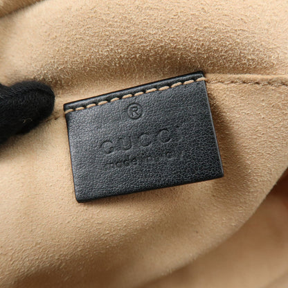Gucci GG Marmont Matelasse Leather, Black, Leather, Shoulder Bag
