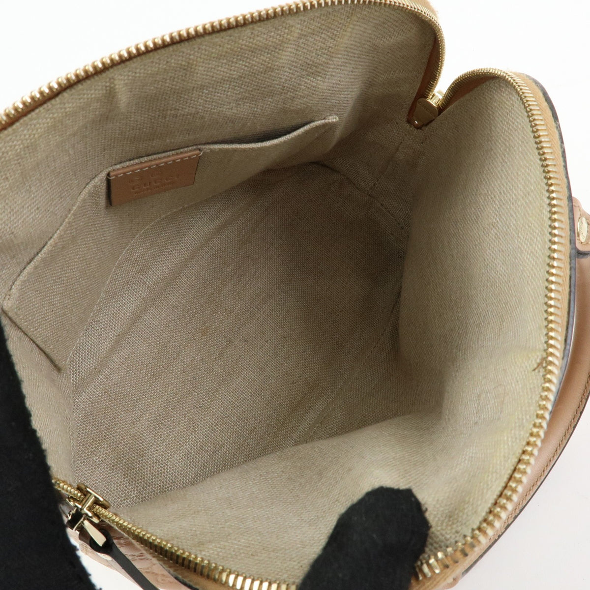 Gucci Convertible Dome Satchel Microguccissima Leather, Beige, Leather, Handbag