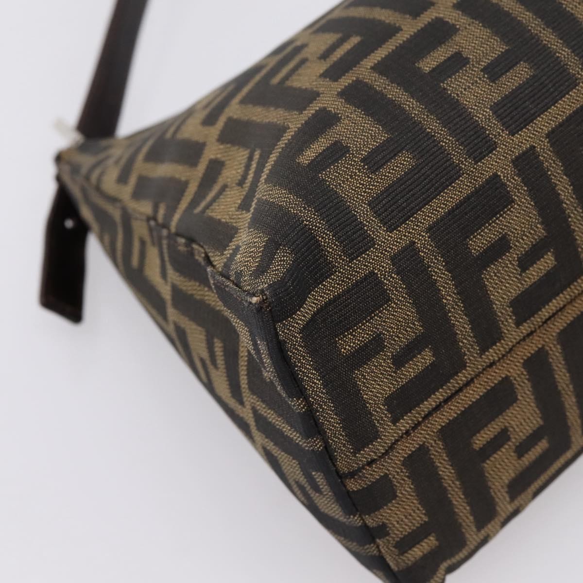 Fendi Mamma Baguette Shoulder Bag Zucca Canvas, Black, Canvas, Handbag