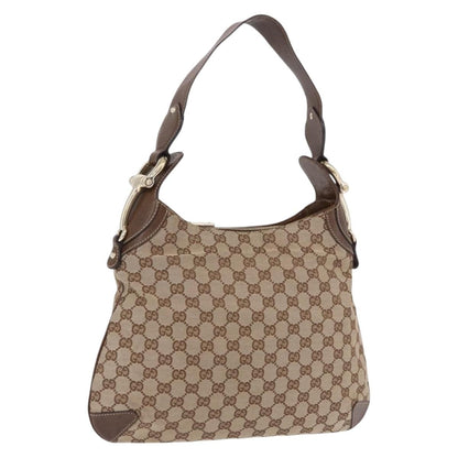 Gucci Horsebit Hobo GG Canvas, Beige, Canvas, Handbag