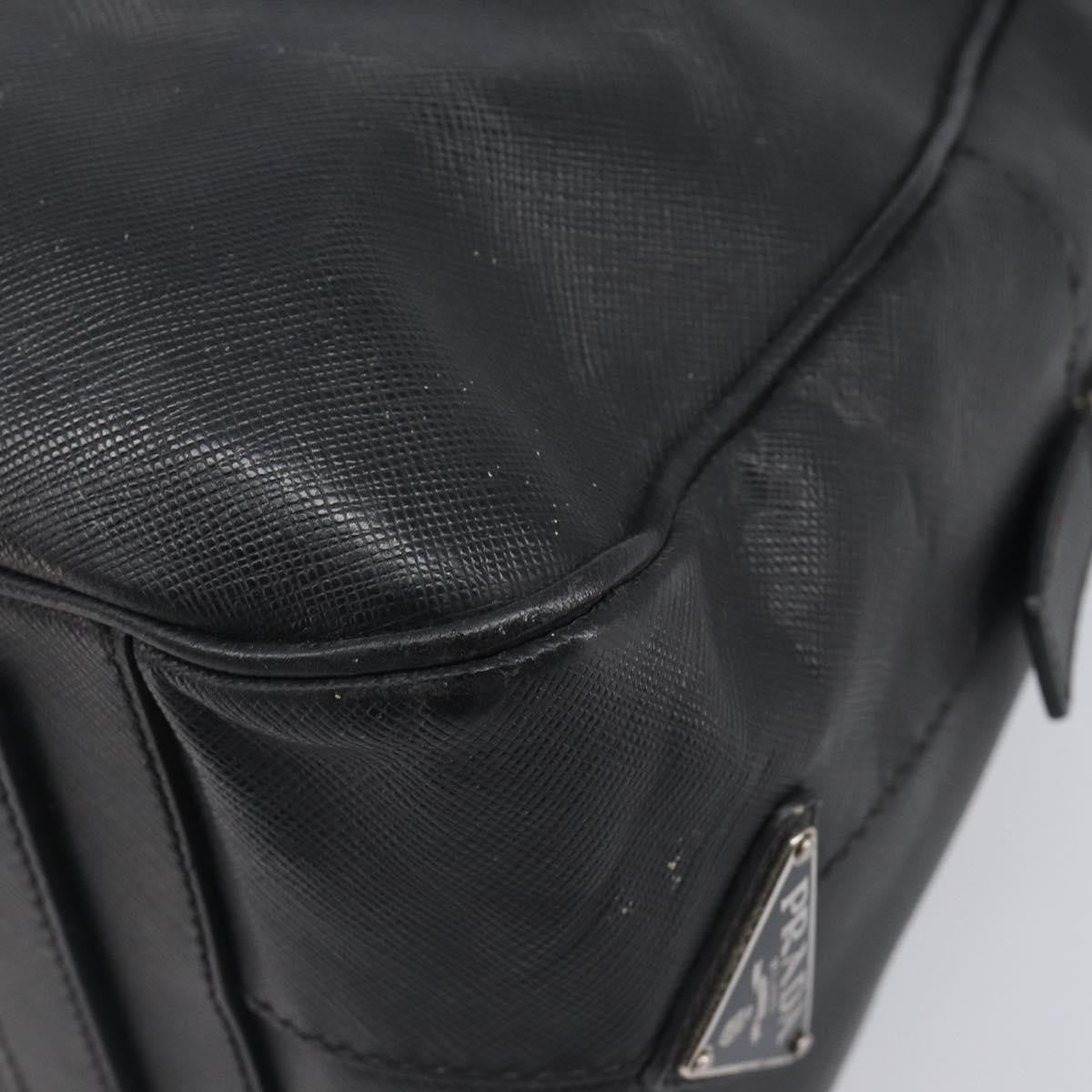 Prada Vintage Leather, Black, Leather, Handbag
