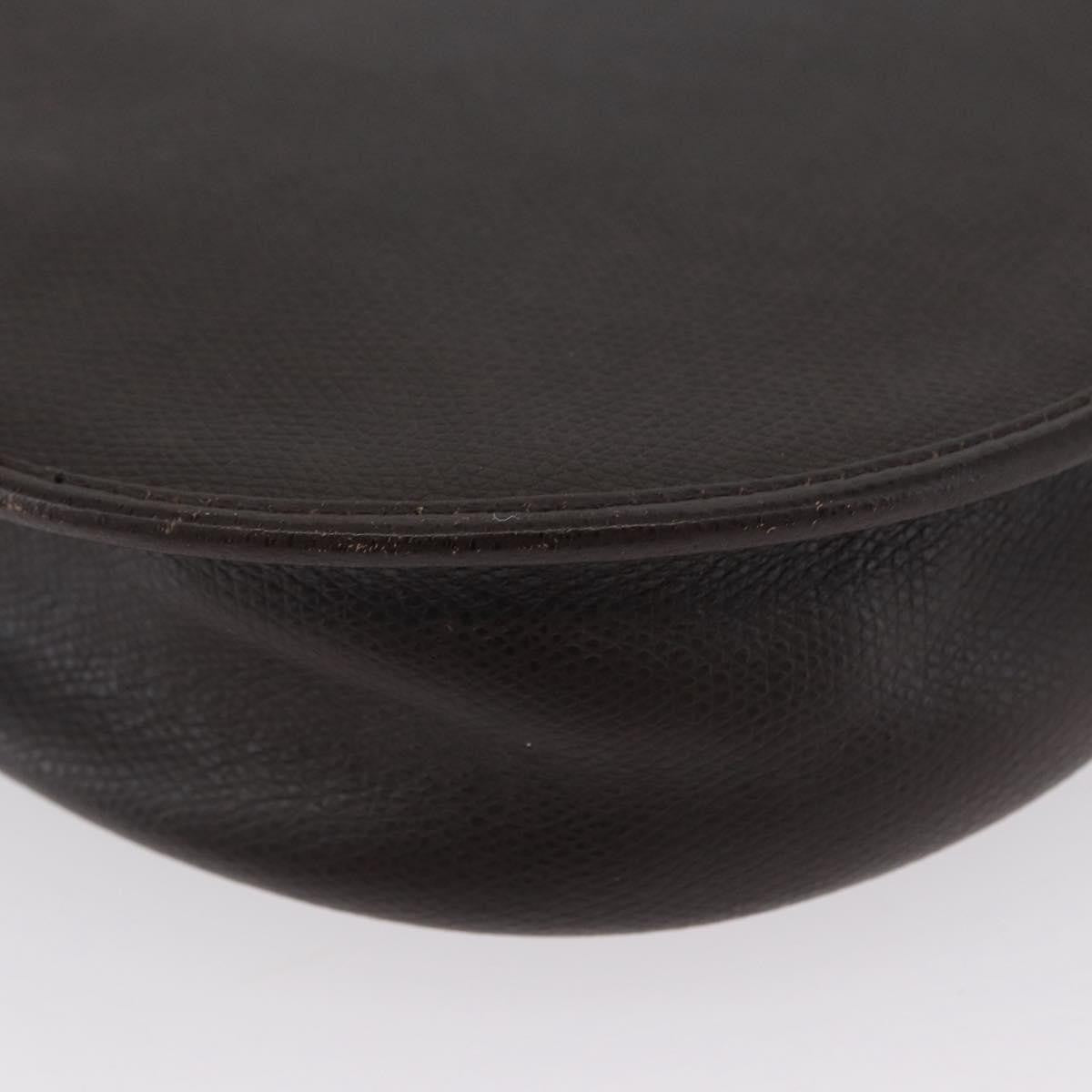 Christian Dior Vintage CD Logo Leather, Brown, Leather, Shoulder Bag