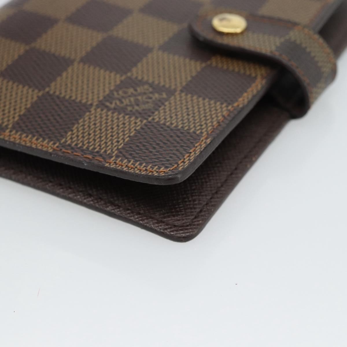 Louis Vuitton Ring Agenda Cover Damier, Brown, Canvas, Briefcase