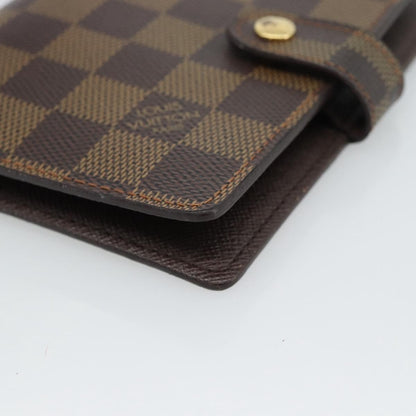 Louis Vuitton Ring Agenda Cover Damier, Brown, Canvas, Briefcase