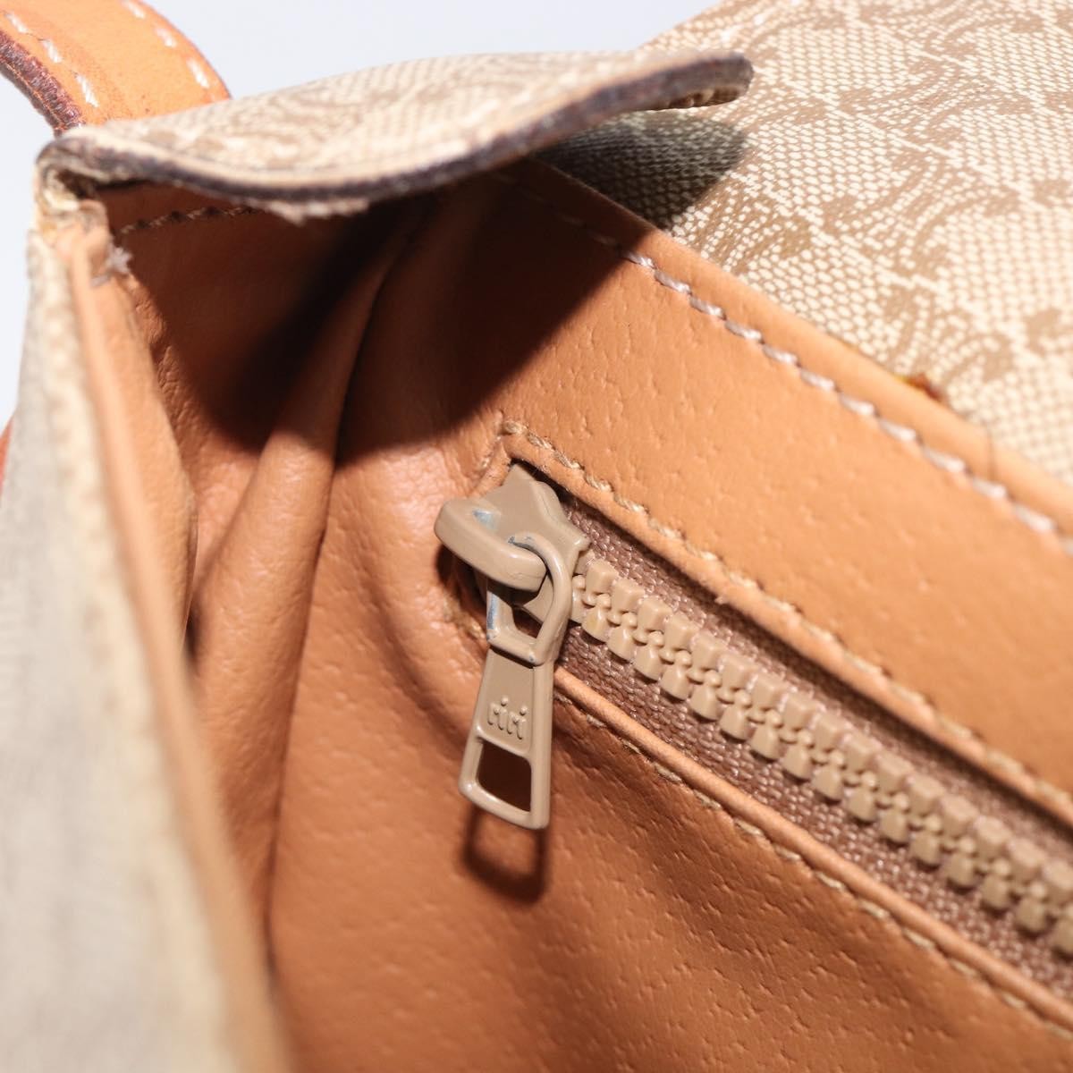 Celine Macadam Shoulder Canvas, Beige, Canvas, Crossbody Bag