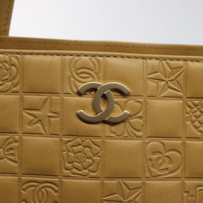 Chanel Chocolate bar, Beige, Leather, handbag