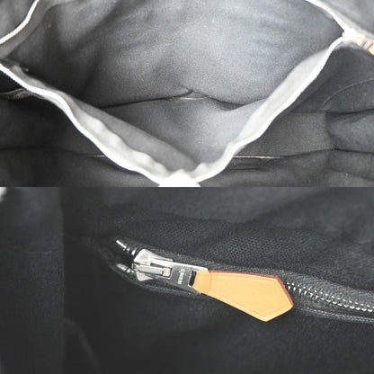 Hermes Fourre Tout Toile, Black, Cotton, Tote Bag