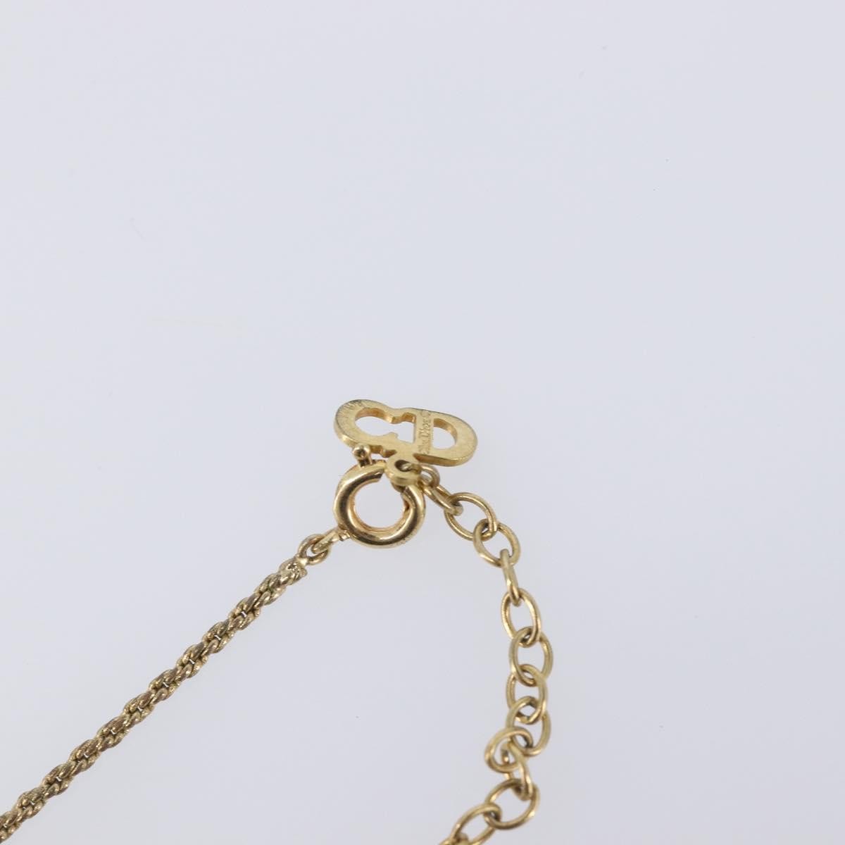 Christian Dior CD Pendant Metal, Gold, Metal, Necklace