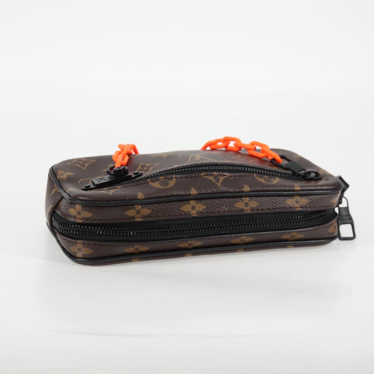 Louis Vuitton Pochette Volga, Brown, Canvas, clutch