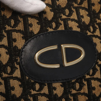 Christian Dior Vintage Trotter Romantique Boston Diorissimo Coated Canvas, Navy, Canvas, Shoulder Bag