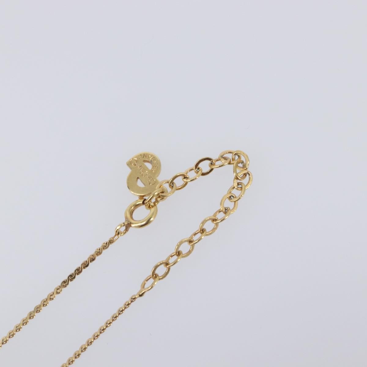 Christian Dior CD Oval Pendant Necklace Metal, Gold, Metal, Necklace