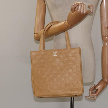 Chanel Chocolate bar, Beige, Leather, handbag