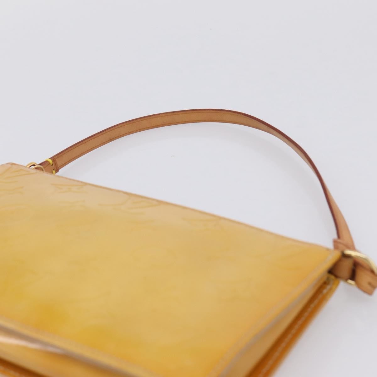 Louis Vuitton Lexington Pochette Monogram Vernis, Beige, Patent Leather, Clutch