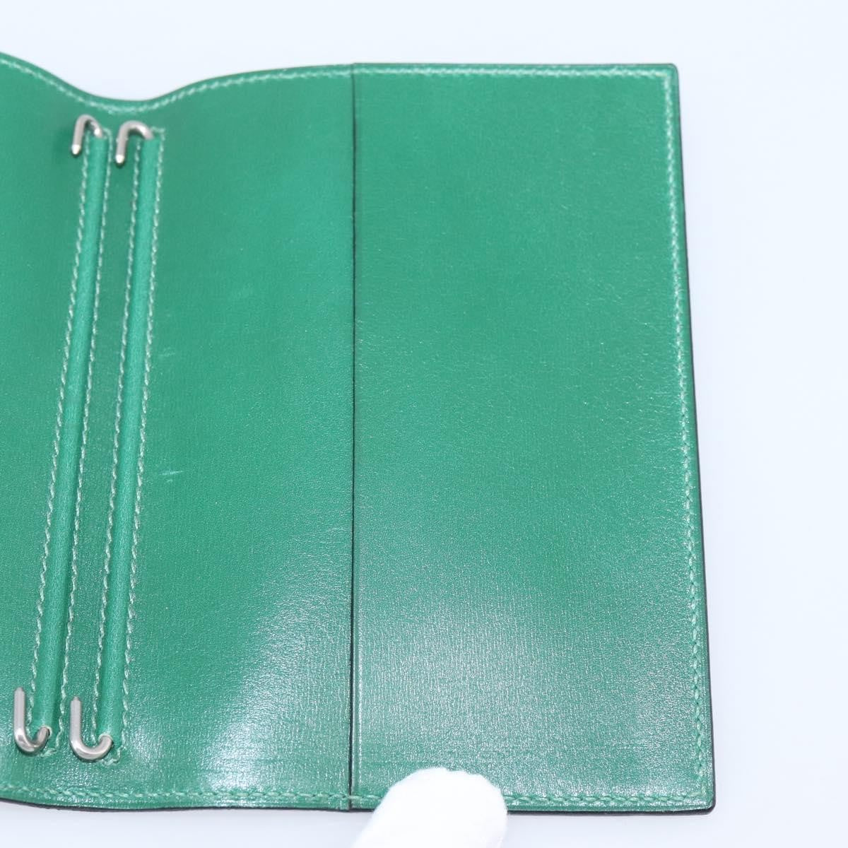 Hermes Simple Agenda Cover Leather, Black, Leather, Briefcase