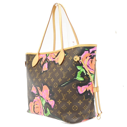 Louis Vuitton Neverfull Limited Edition Monogram Roses, Multicolour, Canvas, Tote Bag