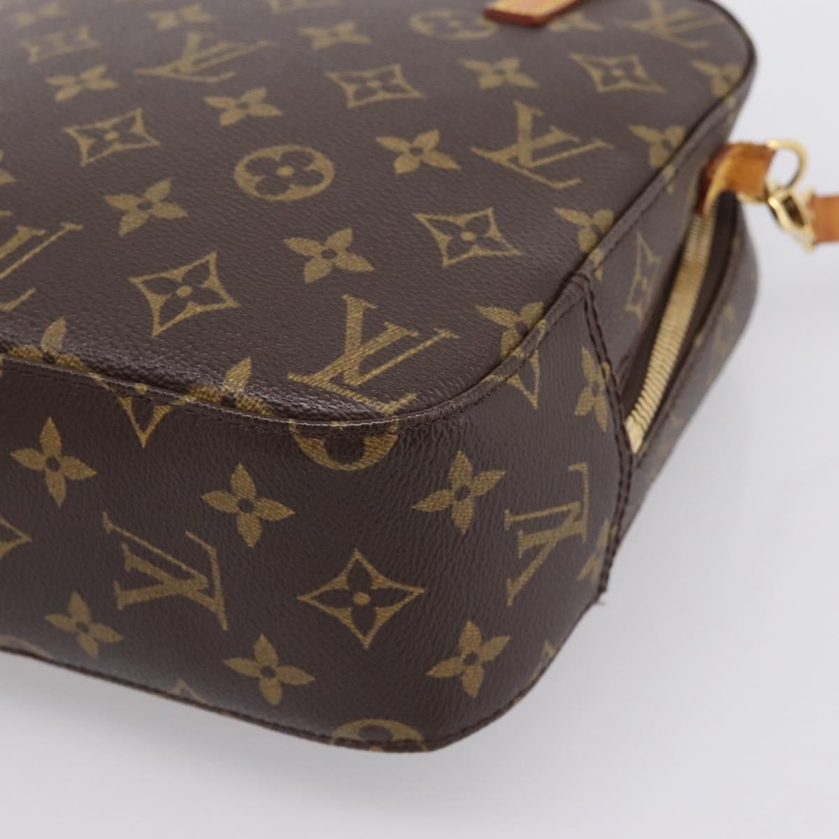 Louis Vuitton Spontini Monogram Canvas, Brown, Canvas, Handbag