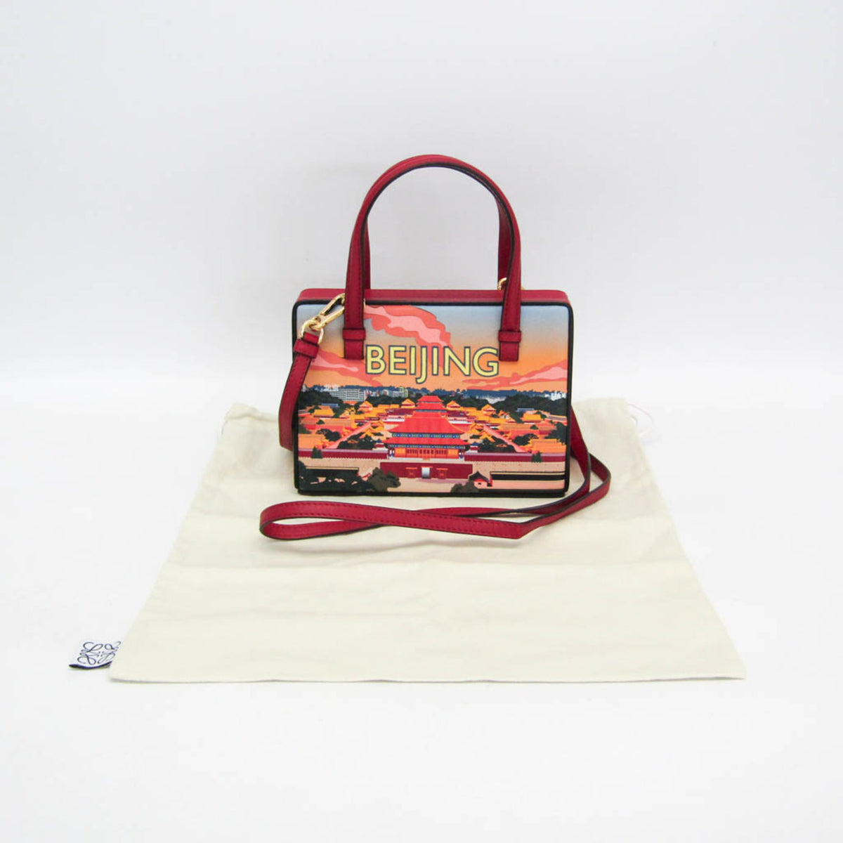 Loewe Postal Leather, Multicolour, Leather, Handbag