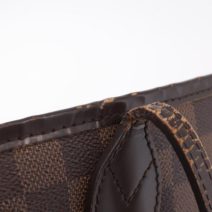 Louis Vuitton Neverfull Damier Ebene, Brown, Canvas, Tote Bag
