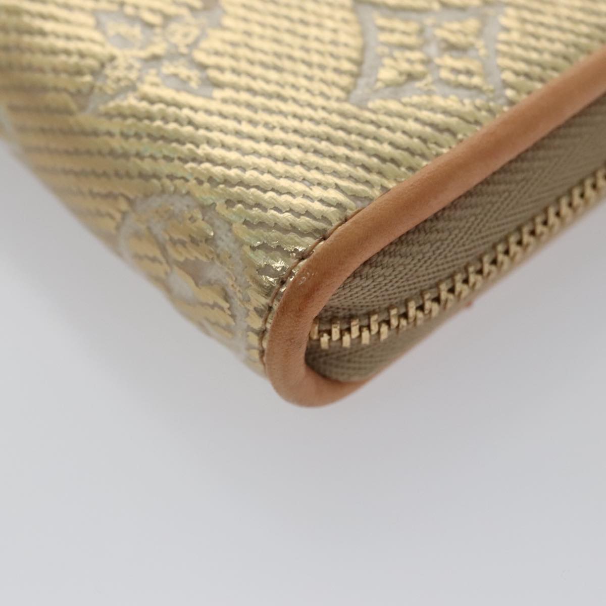 Louis Vuitton Zippy coin purse, Gold, Canvas, wallet