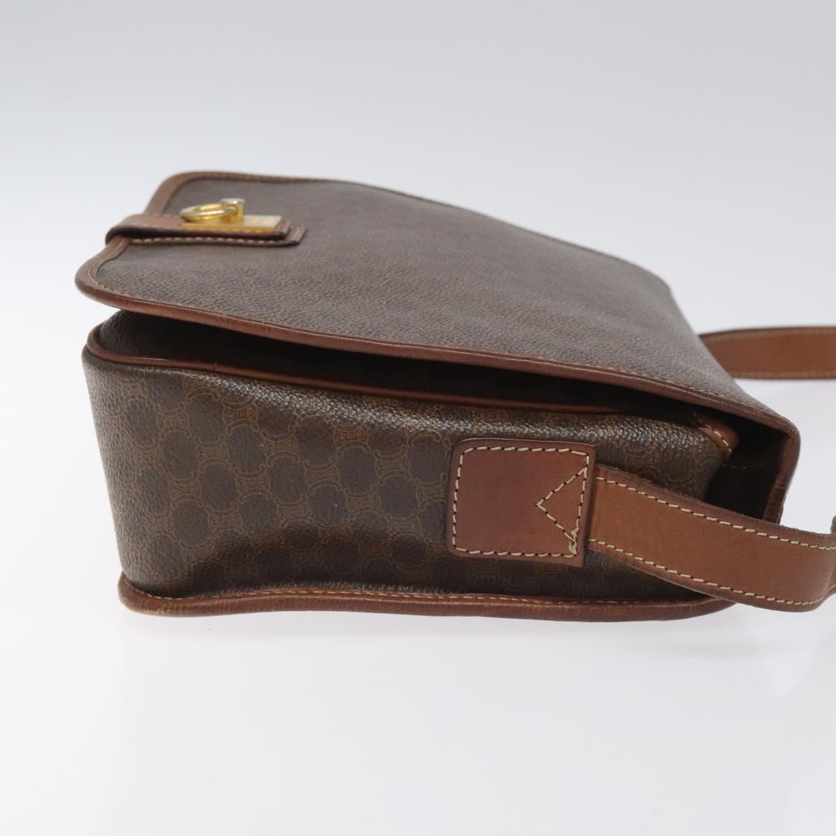 Céline Macadam, Brown, Canvas, shoulder