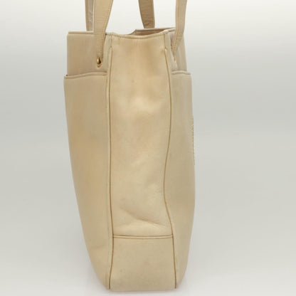 Chanel Coco Mark, Beige, Leather, shoulder
