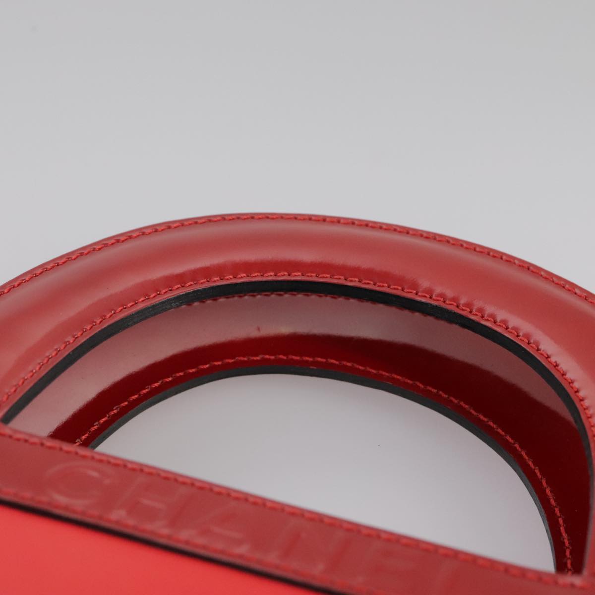 Chanel Coco Mark, Red, Leather, tote
