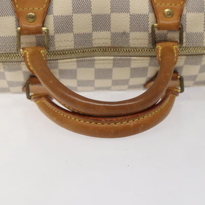 Louis Vuitton Speedy 30, White, Canvas, handbag