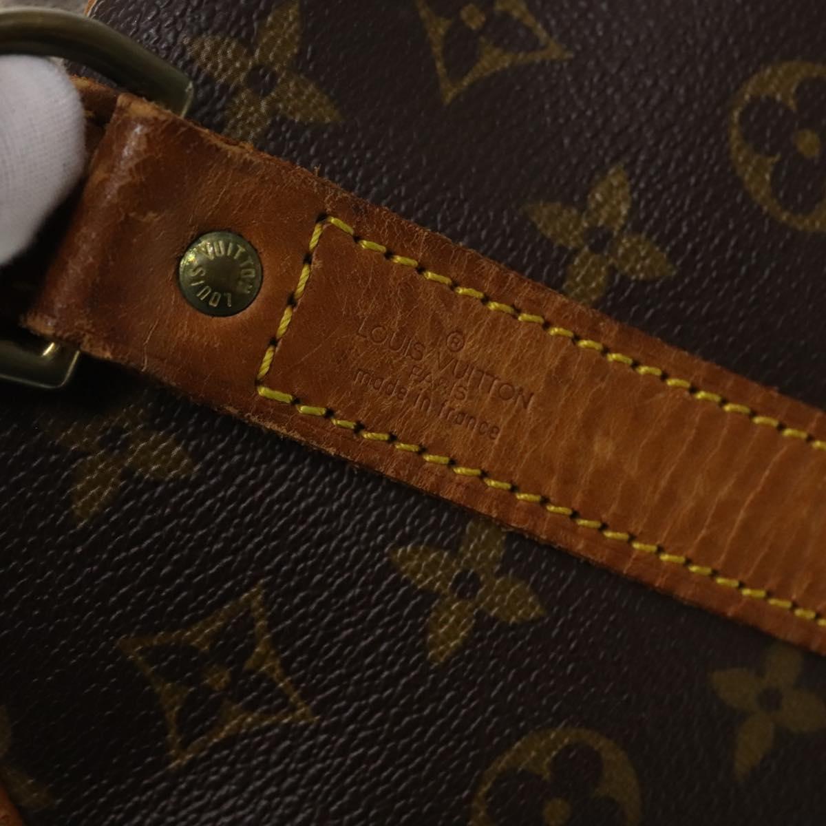 Louis Vuitton Keepall Bandoulière 60, Brown, Canvas, travel