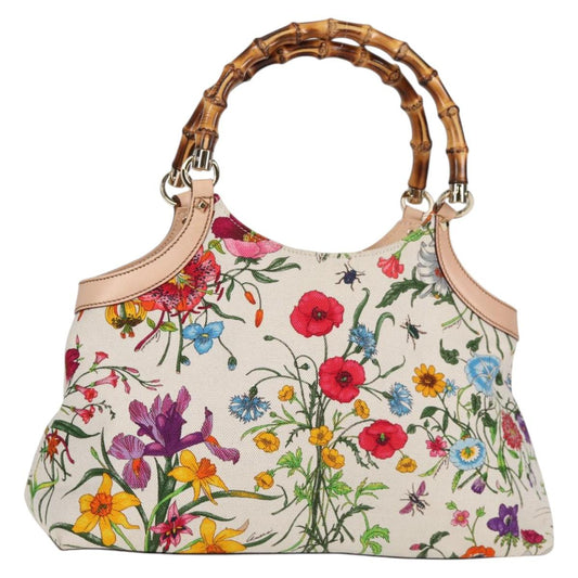 Gucci Bamboo, Multicolour, Canvas, shoulder