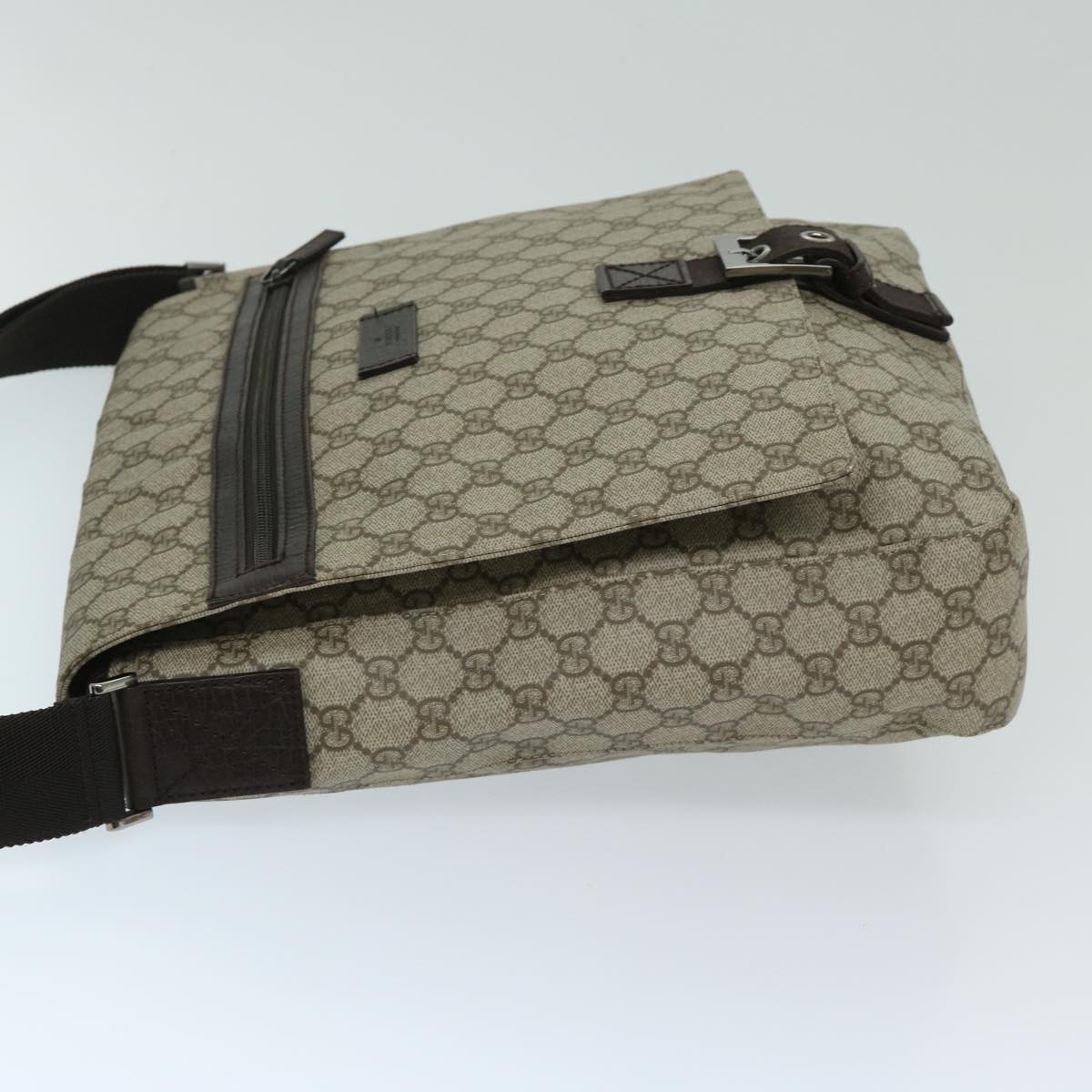 Gucci GG Supreme, Beige, Canvas, shoulder