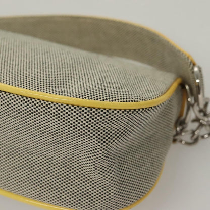 Chanel Camellia, Grey, Canvas, clutch