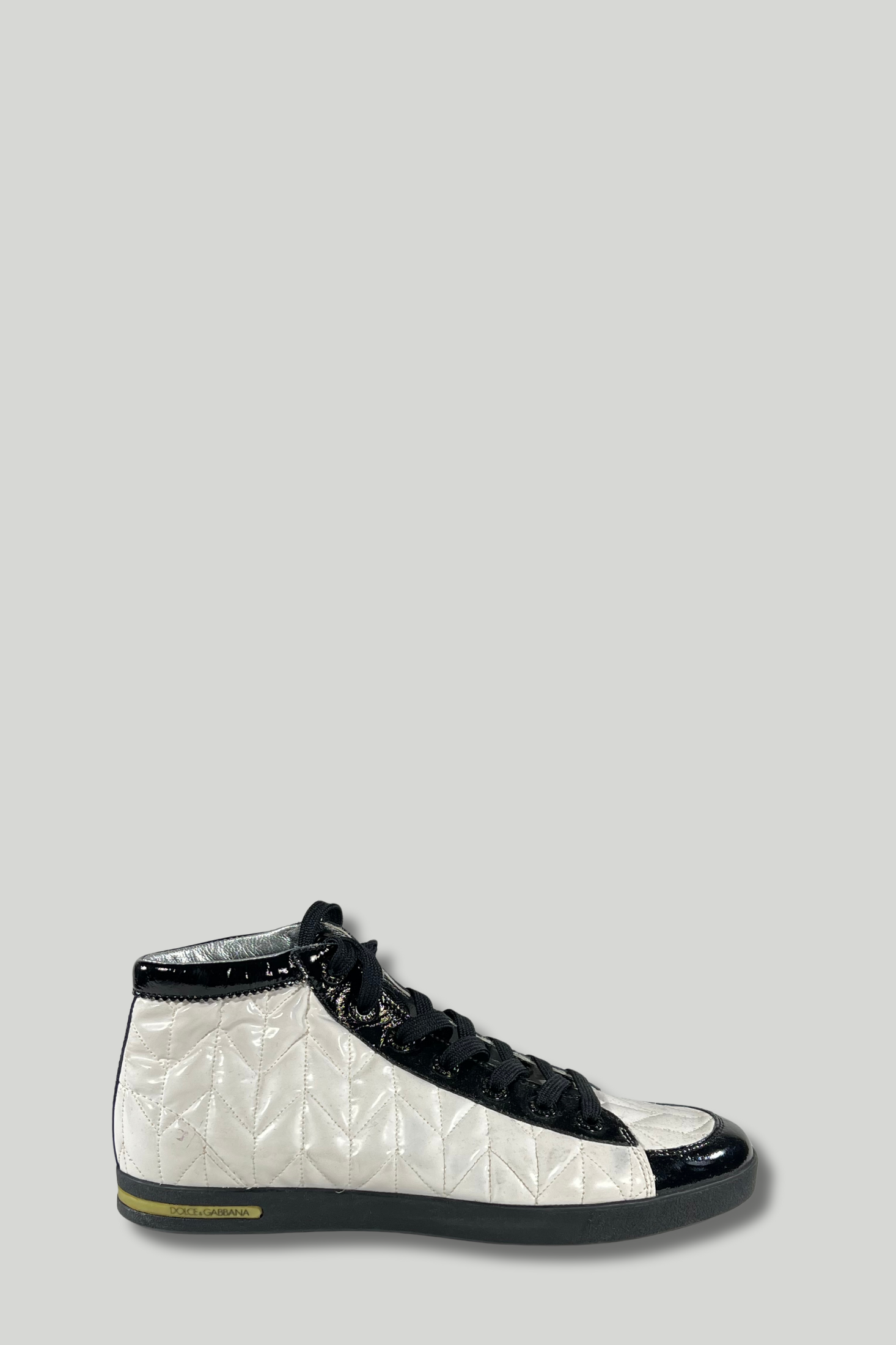 Dolce Gabbana Black and White Sneakers Brandsamsara