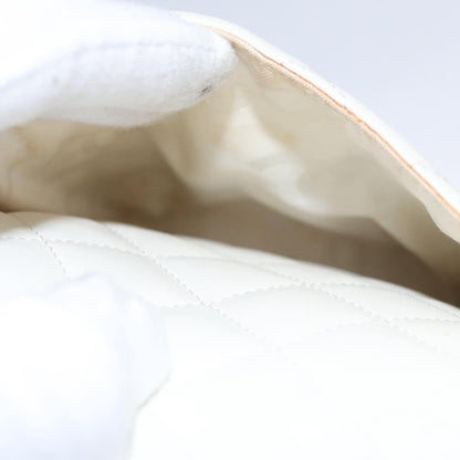 Chanel Cambon, White, Leather, shoulder