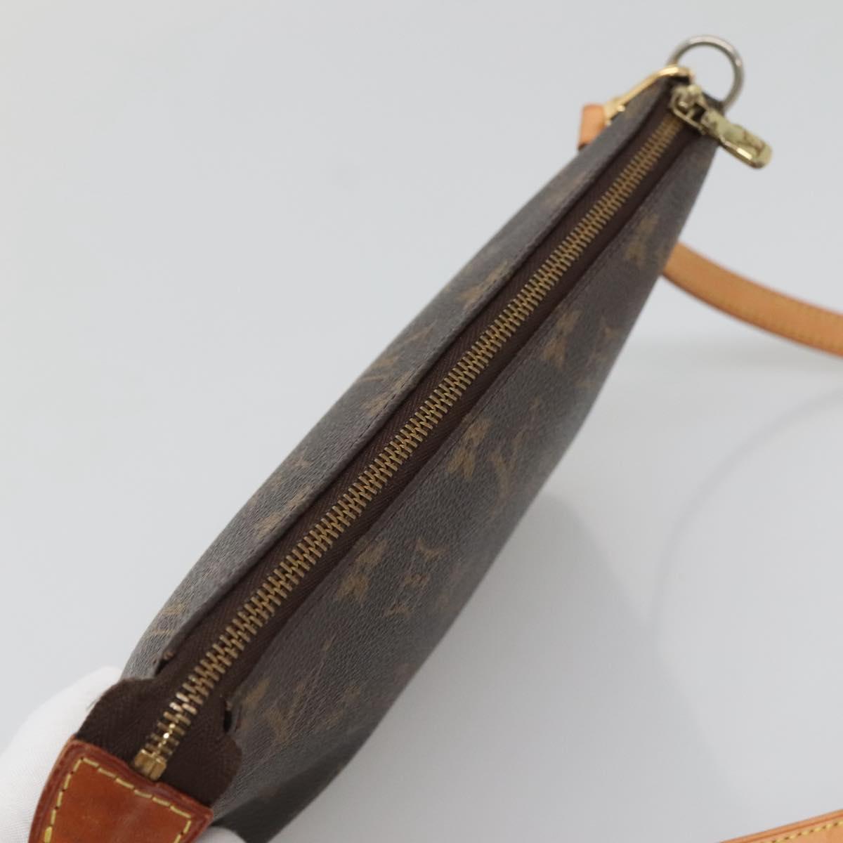 Louis Vuitton Pochette Accessoire, Brown, Canvas, clutch