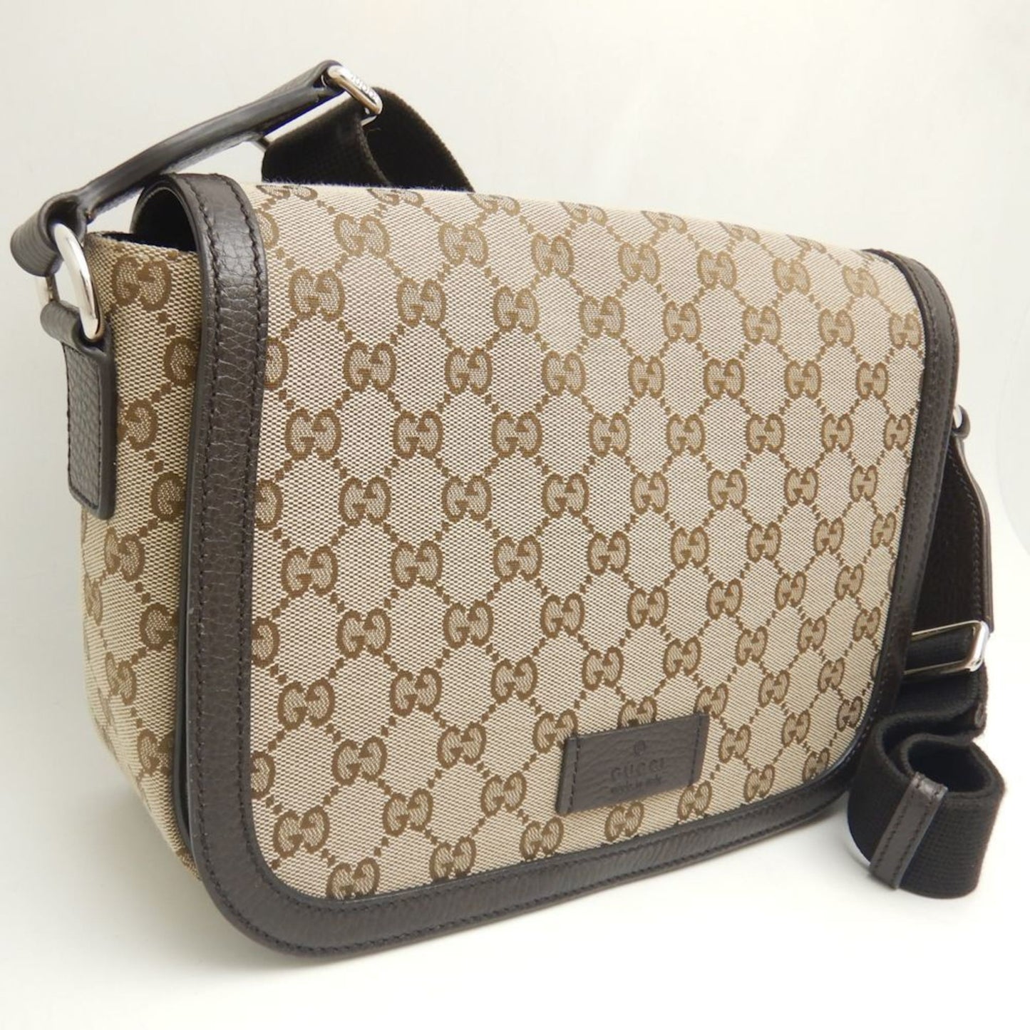 Gucci Messenger, Beige, Canvas, shoulder