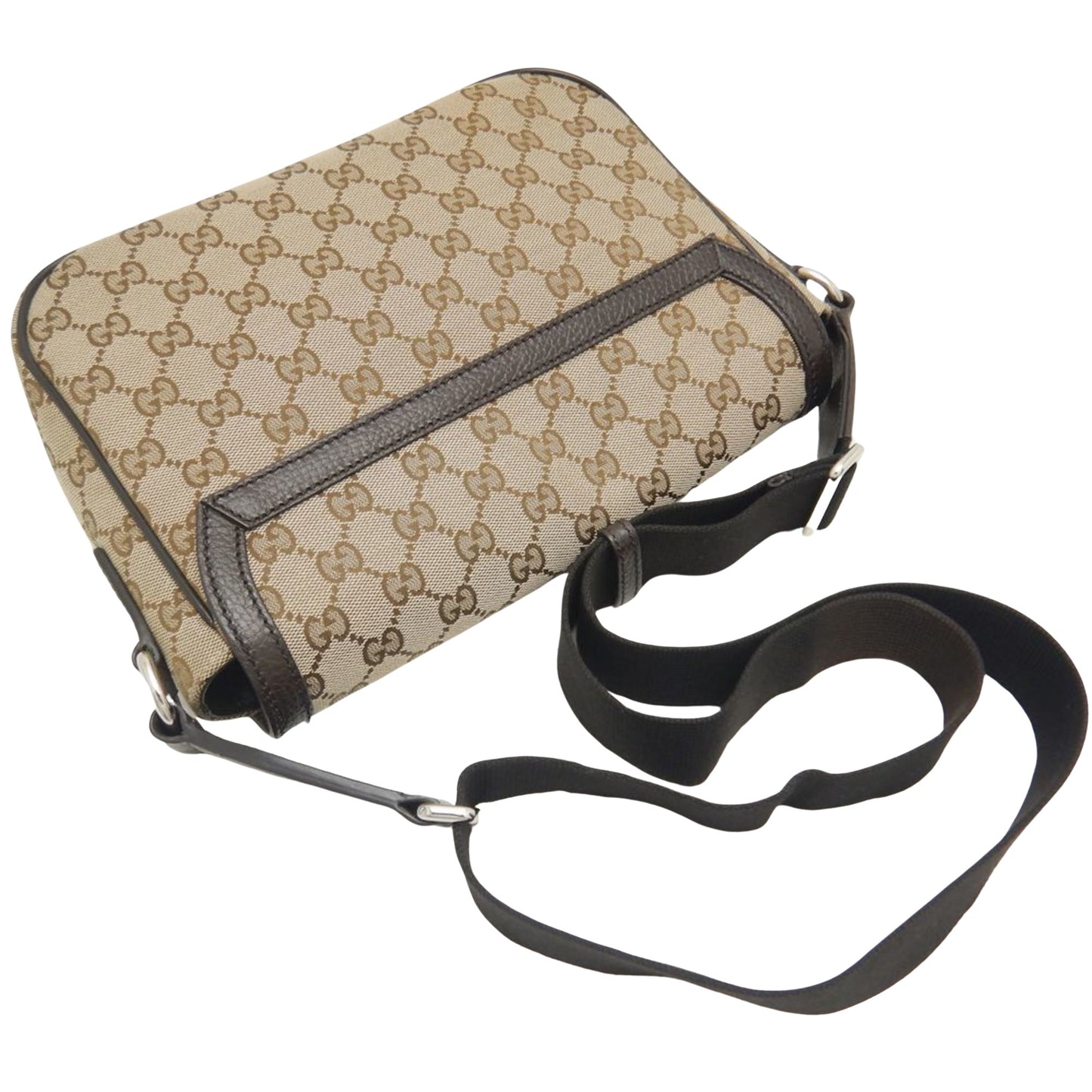 Gucci Messenger, Beige, Canvas, shoulder