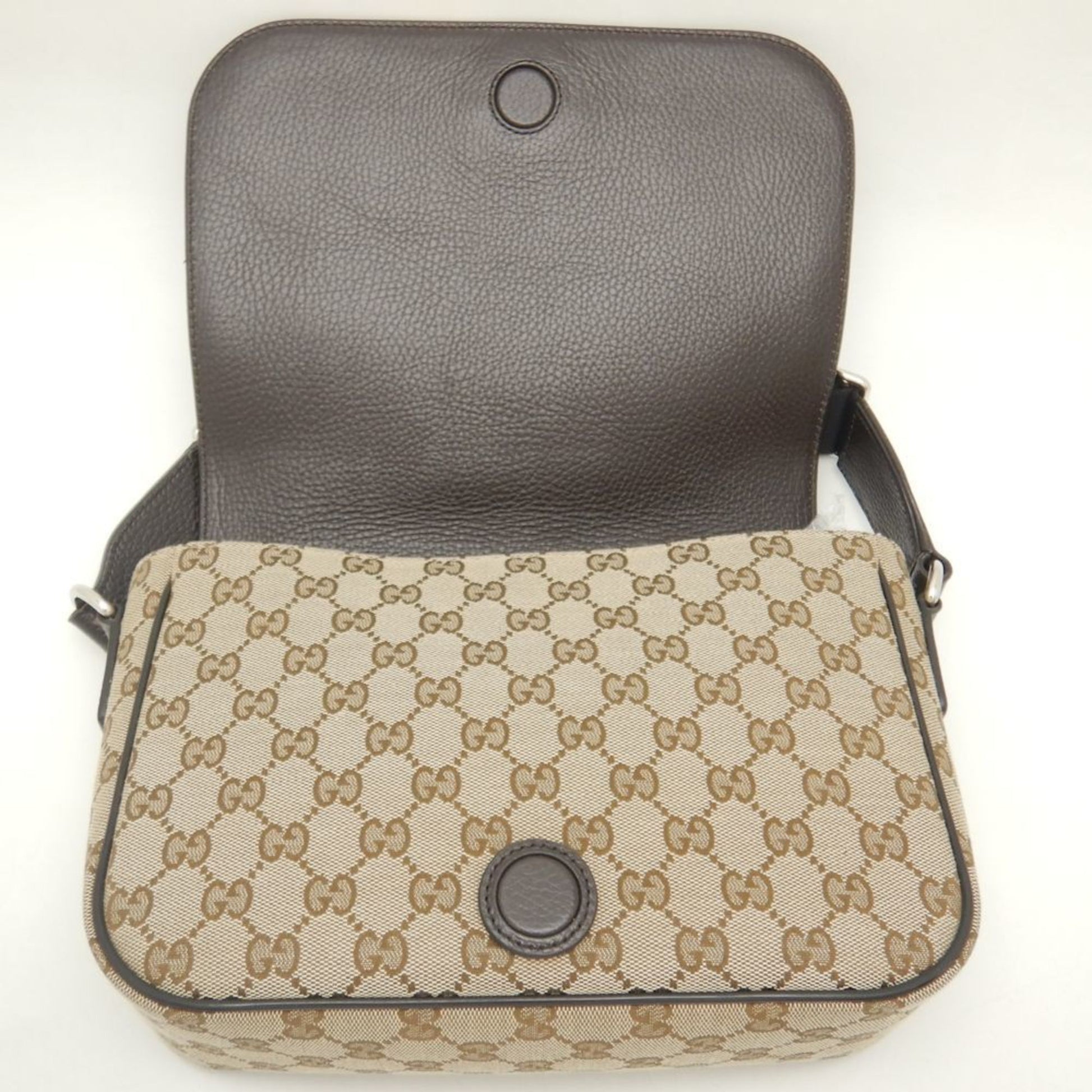 Gucci Messenger, Beige, Canvas, shoulder