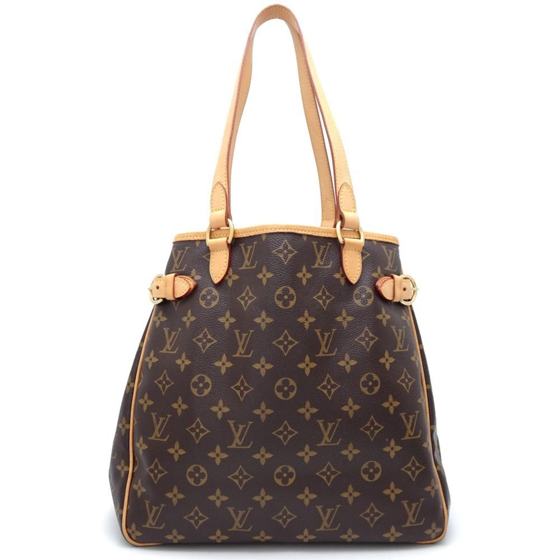 Louis Vuitton Batignolles Vertical, Brown, Canvas, tote