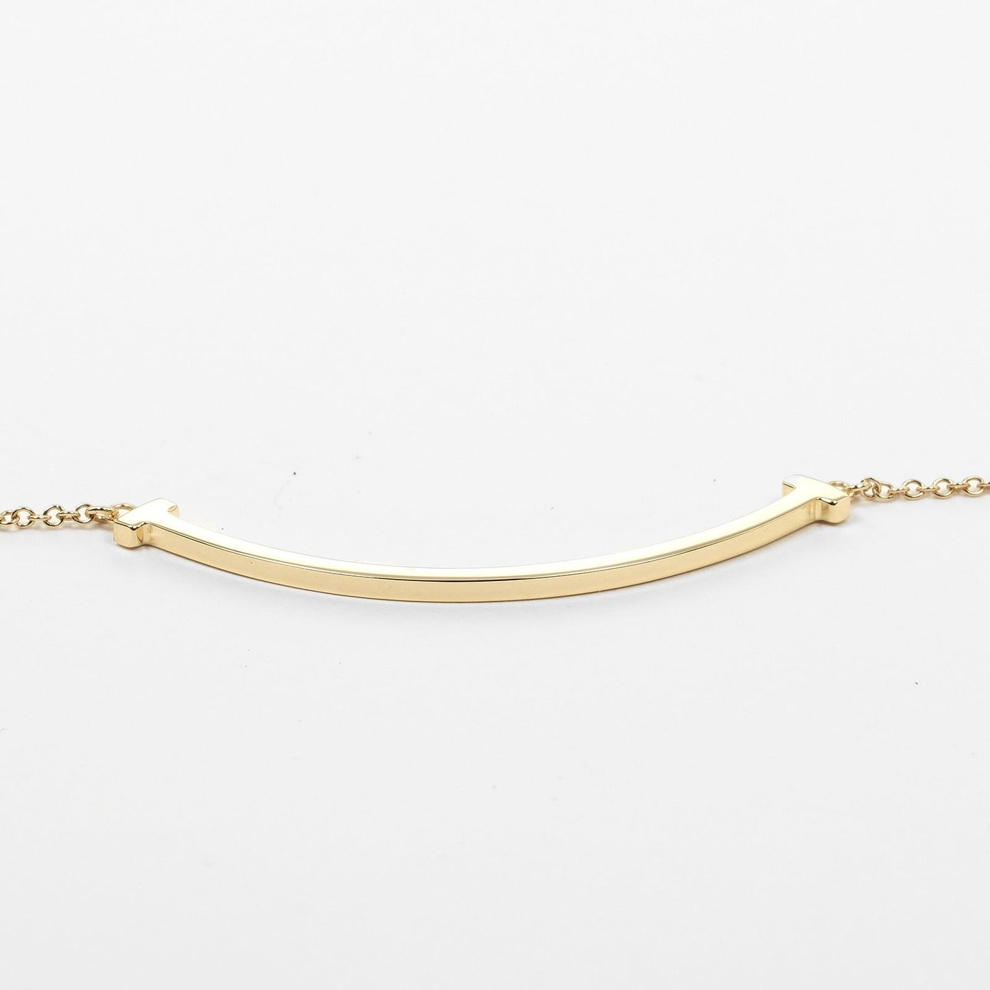 Tiffany & Co T Smile, Gold, Yellow Gold, necklace