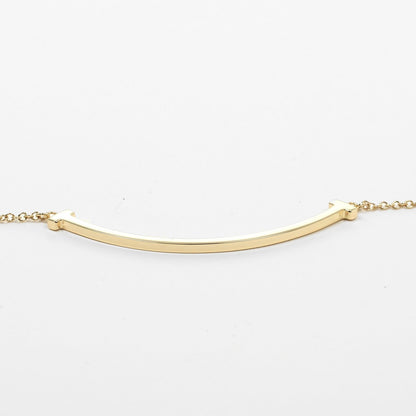 Tiffany & Co T Smile, Gold, Yellow Gold, necklace