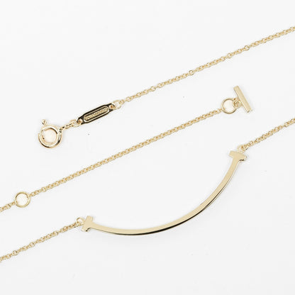 Tiffany & Co T Smile, Gold, Yellow Gold, necklace