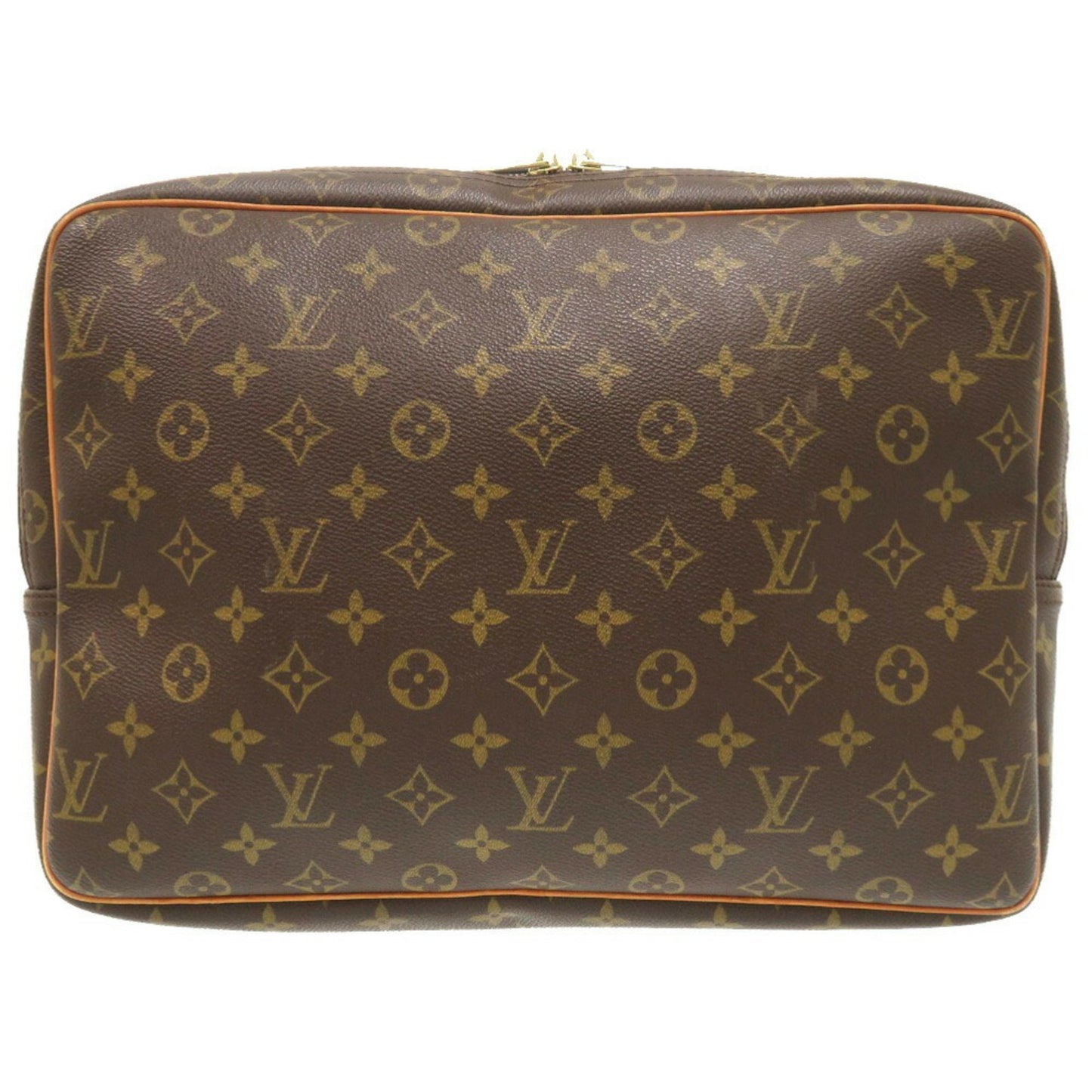 Louis Vuitton Reporter, Brown, Canvas, shoulder