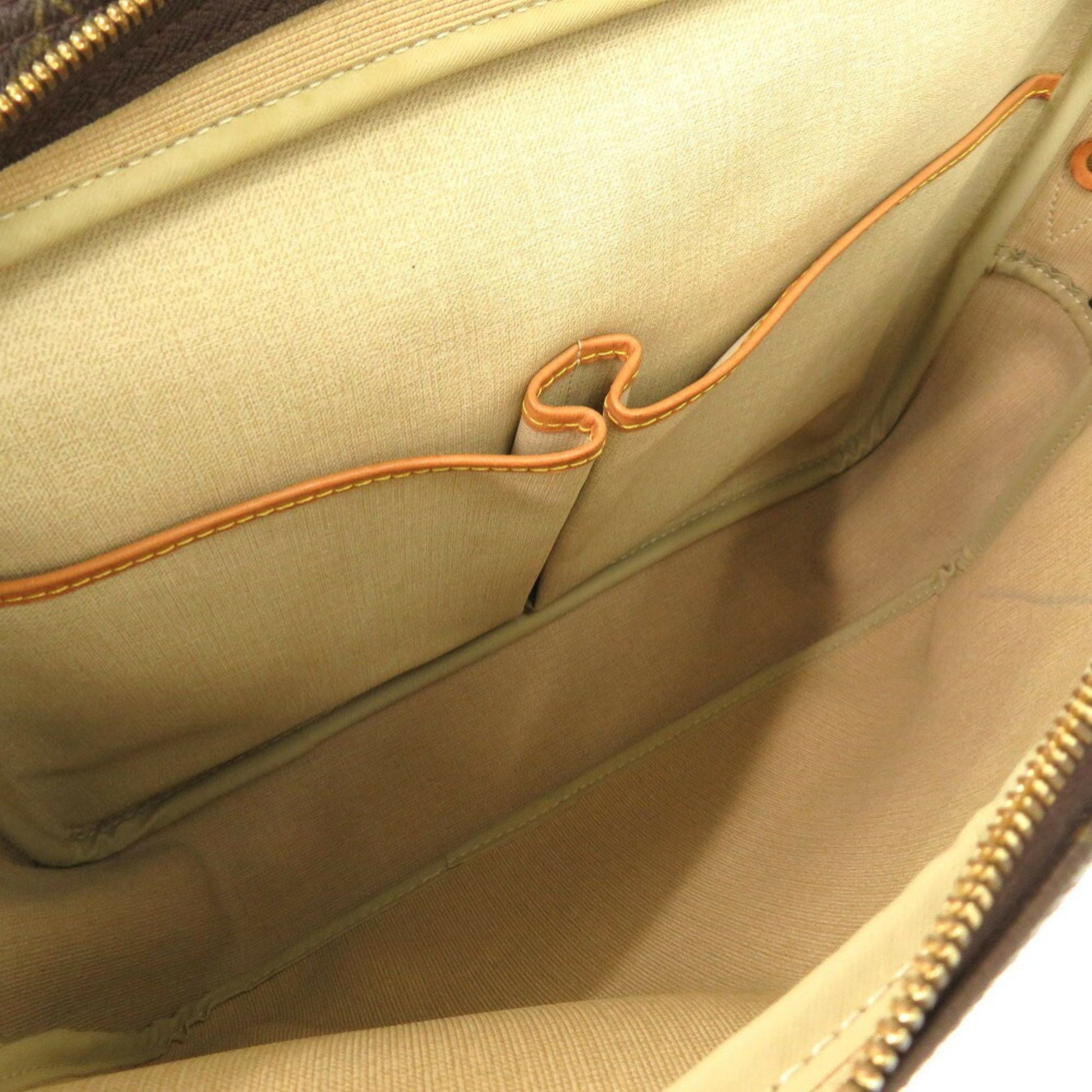 Louis Vuitton Reporter, Brown, Canvas, shoulder