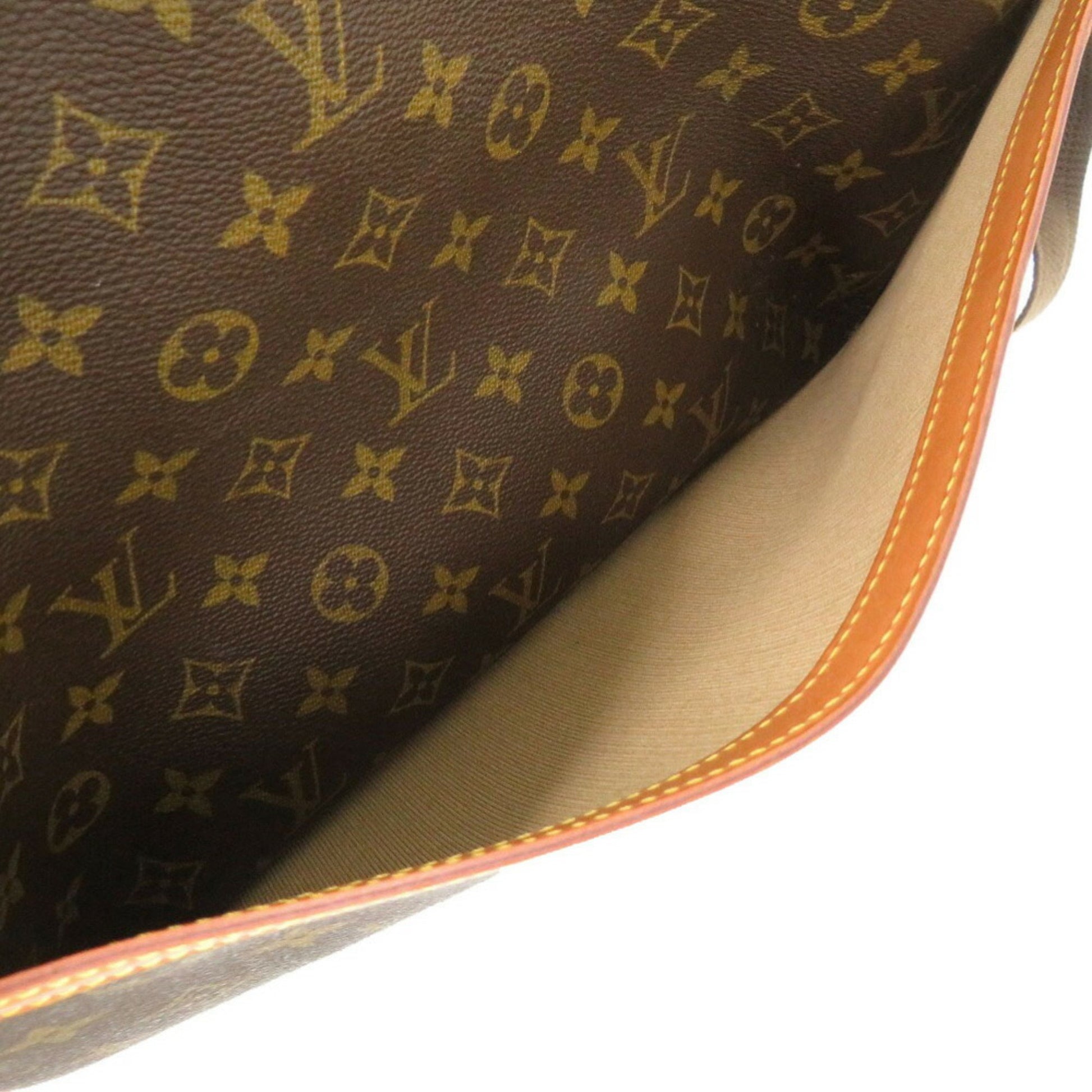 Louis Vuitton Reporter, Brown, Canvas, shoulder