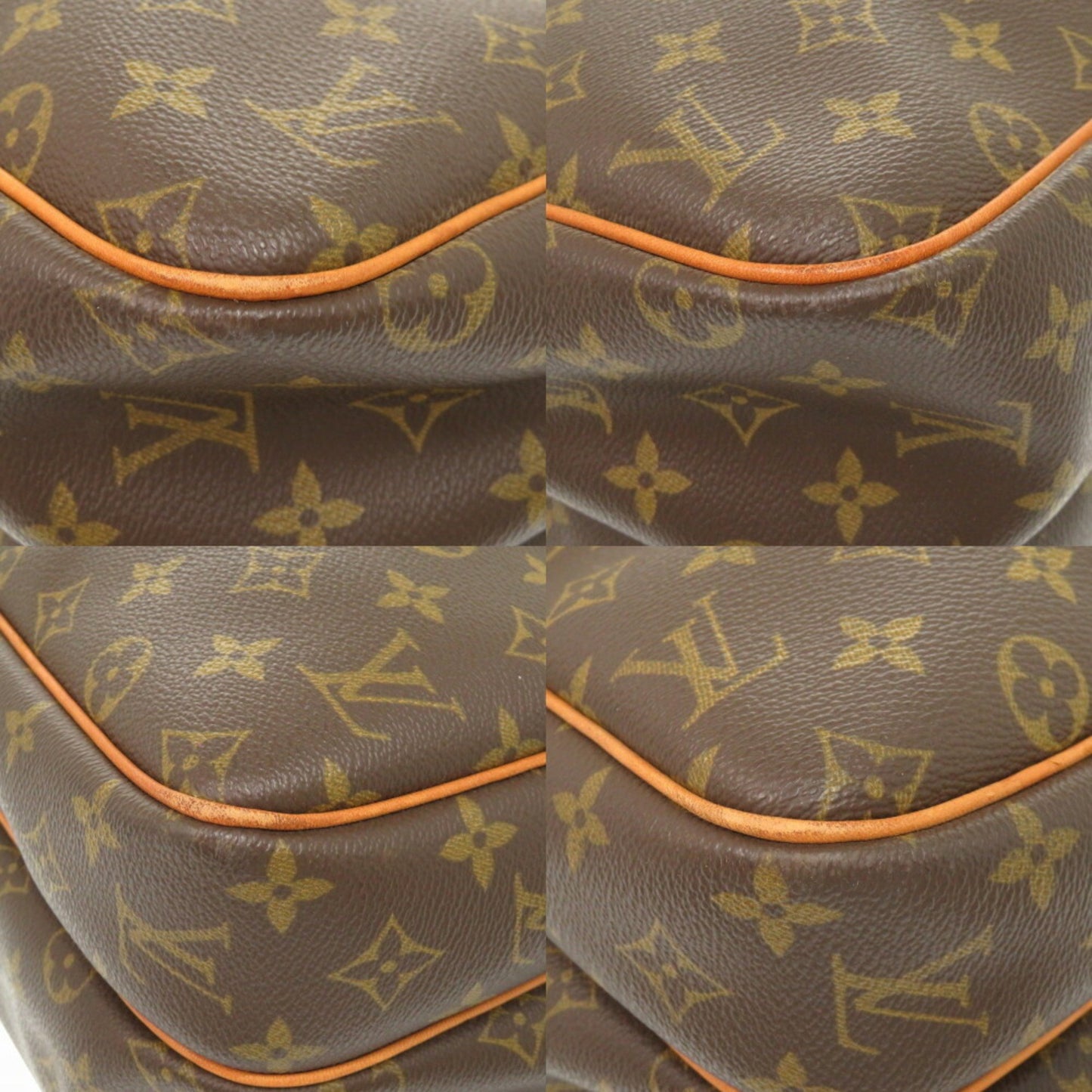 Louis Vuitton Reporter, Brown, Canvas, shoulder