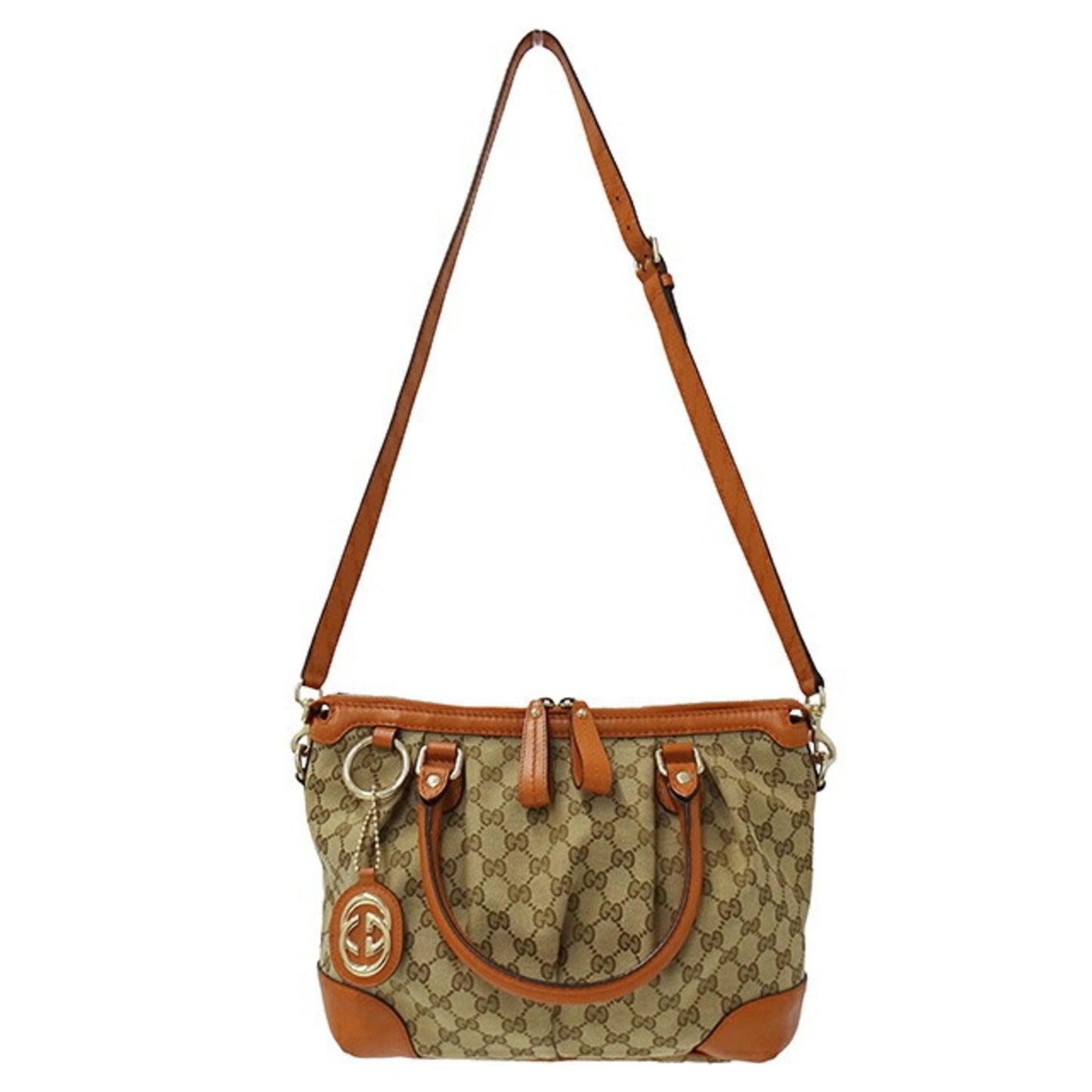 Gucci Sukey, Beige, Canvas, tote